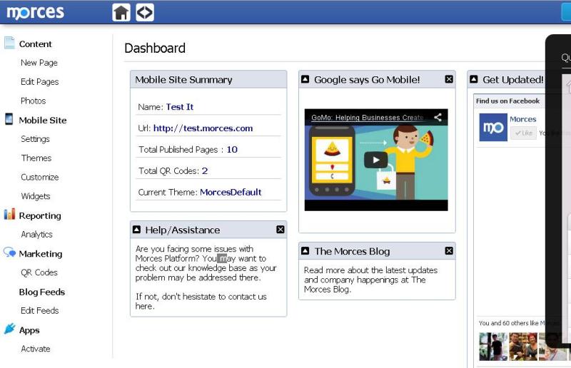Morces Mobile Web Platform