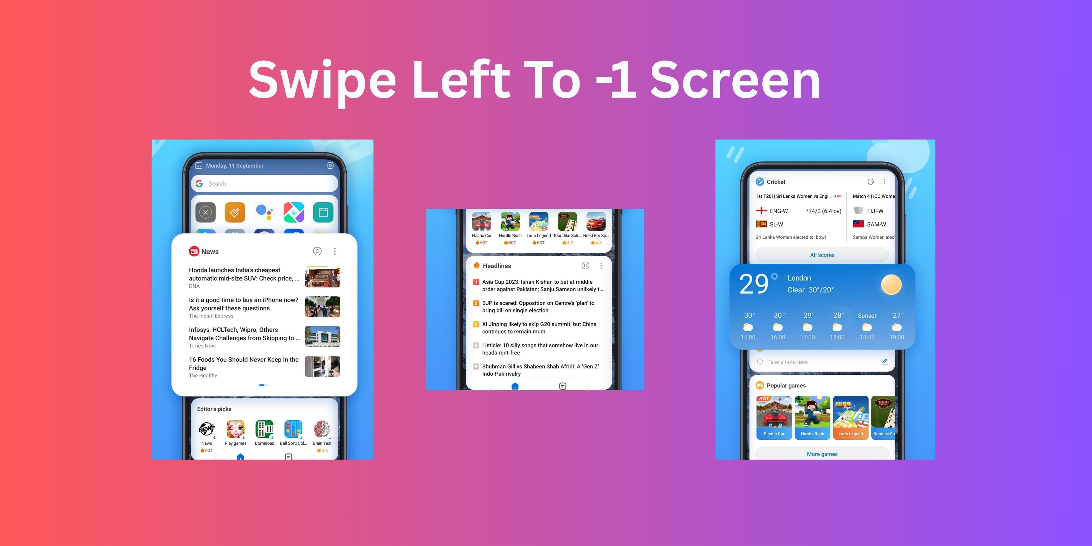 News experiences powered by 3rd party API in -1 screen